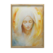 PLAKÁT FALRA ARANY KERETBEN MÁRIA ISTENI JELENLÉT 70x100 CM grafika, keretezett kép
