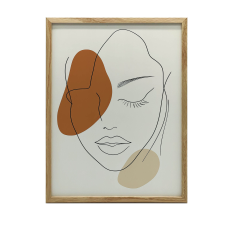 PLAKÁT FALRA ARANY KERETBEN NYUGAS NŐISÉG 70x100 CM grafika, keretezett kép