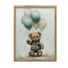  PLAKÁT FALRA KERETBEN BEAR BALLON WORLD 50x70 CM