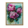  PLAKÁT KERET FALHOZ RÓZSASZÍN BEÓNIA ZÖLD ALAPRA 70x100