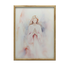 PLAKÁT KERETFALHOZ PINK ANGYAL MATT 50x70 CM grafika, keretezett kép