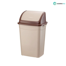 Planet Billenőfedeles szemetes kuka, műanyag, barna, 9 literes szemetes