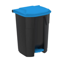 Planet Pedálos szelektív hulladékgyűjtő szemetes Fekete-Kék 50L szemetes