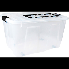 Plast Team Home Tárolódoboz, 86 l, 71×48×38,7 cm, átlátszó (22270800) bútor