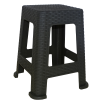 Plastexpress ÜLŐKE RATTAN MINTÁZATÚ FEKETE 38X38X46 CM