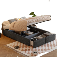  Platformágy, modern kialakítás, tárolófiókok, 02 ágy és ágykellék