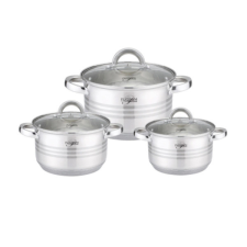  Platinum 6 részes rozsdamentes edénykészlet PL-10011-2 edény