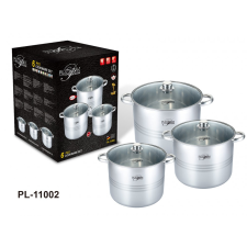 Platinum 6 részes rozsdamentes fazék készlet 22 24 26Szett PL-11002 edény