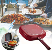 Platinum Dupla Grill Serpenyő 36 cm edény