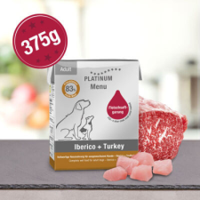  Platinum Menu ibériai sertés-pulyka 375g kutyaeledel