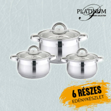 Platinum Premium Platinum 6 részes rozsdamentes edénykészlet PL-10012 edény