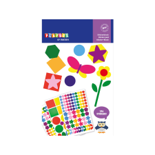 Playbox : Dekorációs matrica csomag 3 ív 346db kreatív és készségfejlesztő