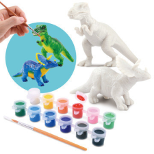  Playgo: Dinoszaurusz világ műgyanta festés - T-rex és Triceratopsz kreatív és készségfejlesztő