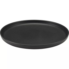 Playground Elements Lapos tányér, magasság: 30 mm, ø: 280 mm, fekete tányér és evőeszköz