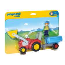 Playmobil 1.2.3 - Traktor utánfutóval játékszett playmobil