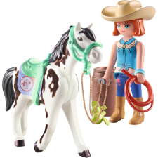 Playmobil Horses of Waterfall Ellie & Sawdust western lovasgyakorlatok (71358) playmobil