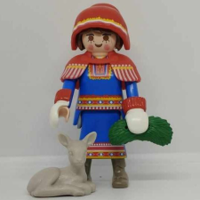 Playmobil® Playmobil 71456 Lappföldi nő népviseletben őzikével zsákbamacska figura 25. sorozat (lányoknak) playmobil