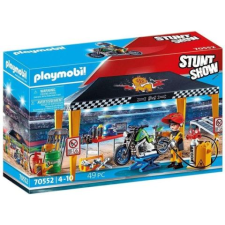 Playmobil : Stunt Show - Szervizsátor (70552) (Play70552) autópálya és játékautó