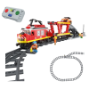 Playtive Clippys Freight Train 753 részes tehervonat építőkocka készlet, világító, távirányítós, elemes vonat 2.5m sínpályával, rámpával és 1 db autóval