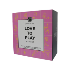 Pleasure Box Love to Play - vibrátor szett - 6 részes (pink-lila) vibrátorok