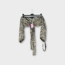  PLT leopárdmintás női top - XS (ÚJ) blúz