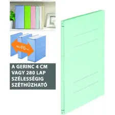 PLUS JAPAN Basic Zero max 280lap egyszerúsített pasztell zöld iratrendező irattartó