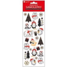PLUS LINE Pingvin mintás karácsonyi matrica - 11 x 31 cm party kellék
