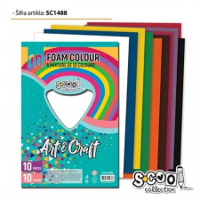 PLUS LINE Színes dekorgumi lapok - A4, 10 darabos kreatív és készségfejlesztő