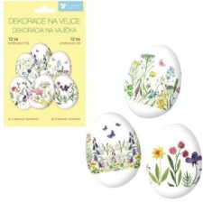 PLUS LINE Tojásdíszítő fólia, 12 db-os - Mezei virágok party kellék