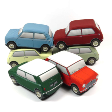 Plüss Austin Mini Cooper S 1967 Fehér plüssfigura