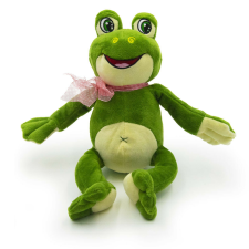 Plüss béka masnival, 30 cm plüssfigura