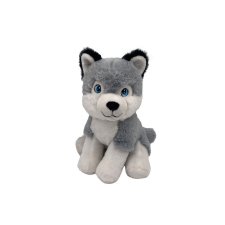  Plüss kutya, 20 cm - husky bébiplüss