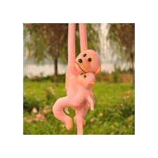 plüss majom gyermekkel, rózsaszín, 90 cm plüssfigura
