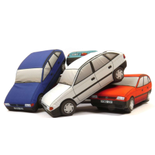 Plüss Opel Astra F 1992 sötétkék plüssfigura
