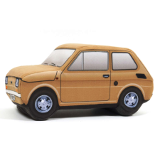 Plüss Polski Fiat 126P Mustársárga plüssfigura