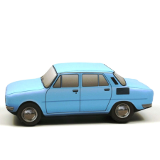 Plüss Skoda S100 okkersárga plüssfigura