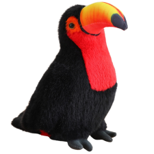  Plüss tukán játékfigura piros 30 cm plüssfigura