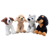  Plüss ülő kutya 18cm