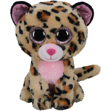 PLUSZ TY 24CM LEOPÁRD LEOPÁRD BARNA RÓZSASZÍN plüssfigura