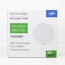 PNI Mennyezeti LED lámpatest, 24W, 6500K (PNI-CL240) világítás