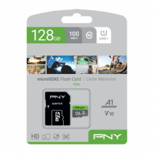 PNY 128GB Elite microSDXC UHS-I CL10 Memóriakártya + Adapter memóriakártya
