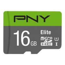PNY 16GB microSDHC PNY Elite U1 + adapter (P-SDU16GU185GW-GE) (P-SDU16GU185GW-GE) memóriakártya