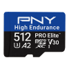 PNY 512GB Pro Elite High Endurance MicroSDXC CL10 U3 Memóriakártya (P-SDU512V32100PHE-GE)