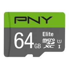 PNY 64GB microSDXC Elite Class 10 UHS-I + adapterrel memóriakártya