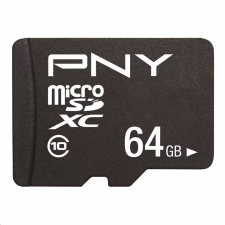 PNY 64GB microSDXC PNY Performance Plus CL10 + adapter (P-SDU64G10PPL-GE) (P-SDU64G10PPL-GE) memóriakártya