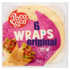 POCO LOCO lágy tortilla búza-kukorica wraps 380 g reform élelmiszer