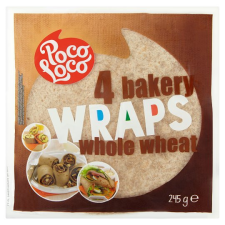  Poco Loco Teljes kiőrlésű lágy tortilla 245g előétel és snack