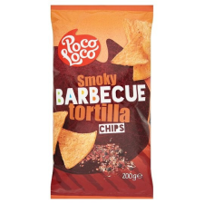 Poco Loco Tortilla barbecue ízesítésű kukoricachips 200 g csokoládé és édesség