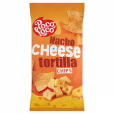 Poco Loco Tortilla sajtos ízesítésű kukoricachips 200 g előétel és snack