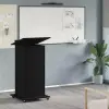  Pódium fiókkal polcokkal Fekete tölgy 55 x 55 x 107 cm Faanyag